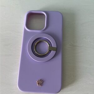 Velvet Caviar Lavender Phone Case with Ring Holder